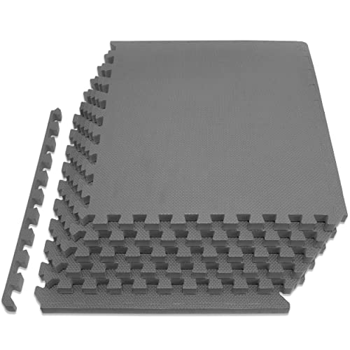 ProsourceFit Unisex-Erwachsene Exercise Puzzle Mat 0.75 & 1-in, Grey-3/4, 3/4 inch-24 Sq Ft-6 Tiles ProsourceFit Unisex-Erwachsene Exercise Puzzle Mat 0.75 & 1-in, Grey-3/4, 3/4 inch-24 Sq Ft-6 Tiles von ProsourceFit