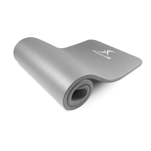 ProsourceFit Extra Thick Yoga and Pilates Mat ½” (13mm) or 1" (25mm), 71-inch Long High Density Exercise Mat with Comfort Foam and Carrying Strap, Purple von ProsourceFit