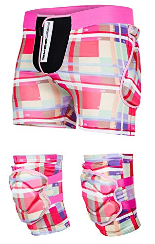 Protektoren Set Guardian Protektorenshorts Protektorenhose Knieprotektoren Ski Snowboard Inliner Skating Bike - rosa-rot, L Protektoren Set Guardian Protektorenshorts Protektorenhose Knieprotektoren Ski Snowboard Inliner Skating Bike - rosa-rot, L von Prosske