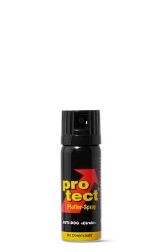 Pfefferspray Protect Anti-Dog Direktstrahl 50ml zur Tierabwehr Pfefferspray Protect Anti-Dog Direktstrahl 50ml zur Tierabwehr von Protect