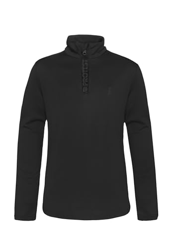 Protest Boys 1/4-Reißverschluss REWILLOWY JR 1/4 Zip Active top True Black 164 von Protest