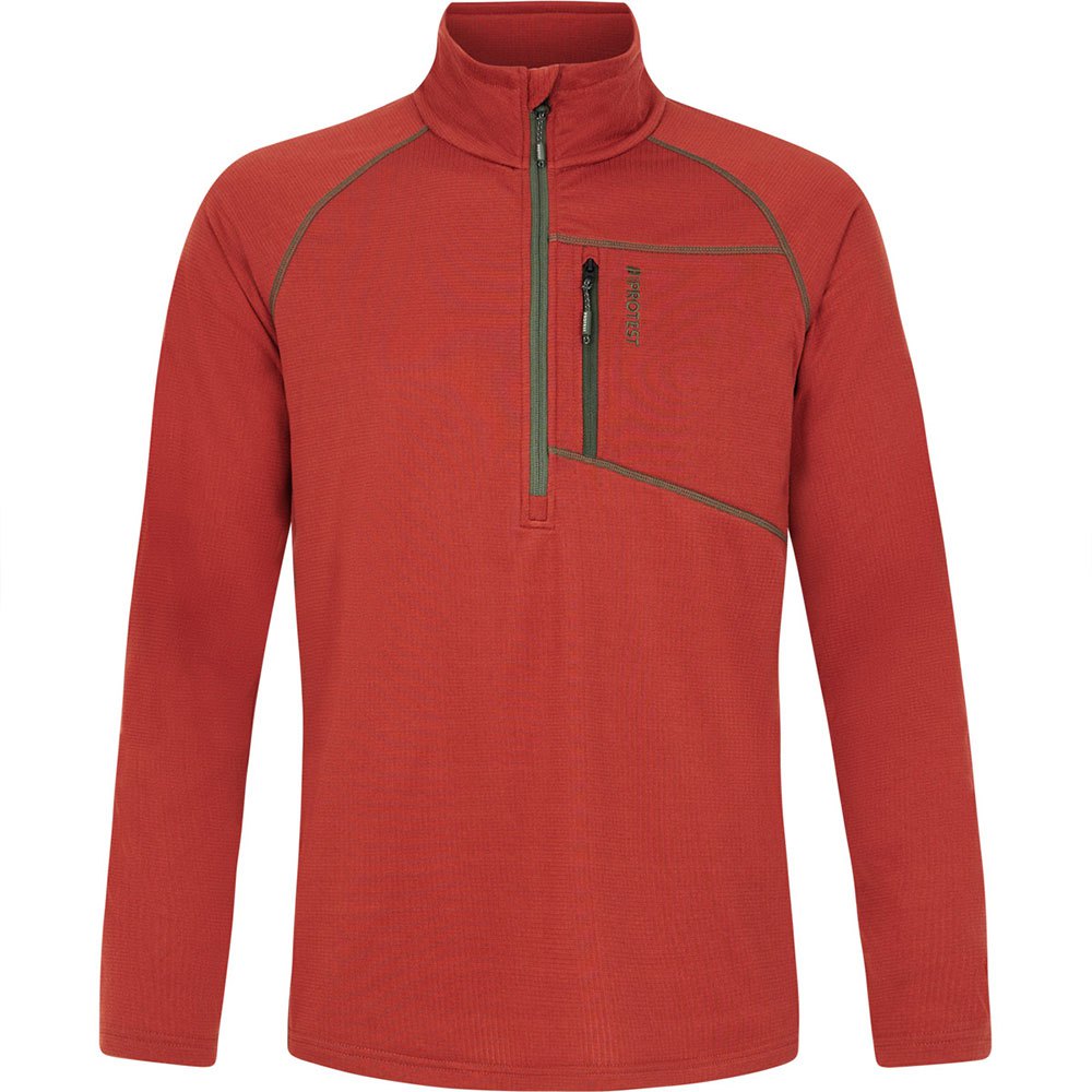 Protest Kody Half Zip Long Sleeve T-shirt Rot S Mann Protest Kody Half Zip Long Sleeve T-shirt Rot S Mann von Protest