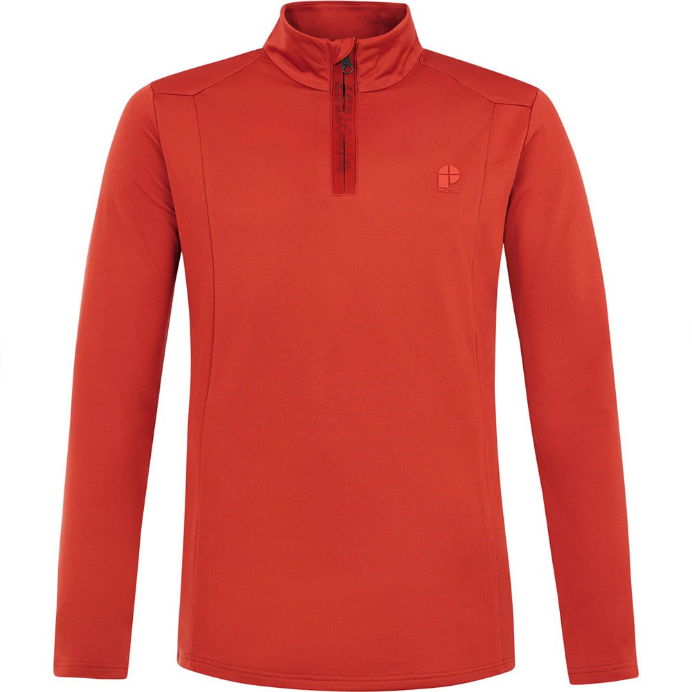 Protest Rewill Half Zip Long Sleeve T-shirt Orange L Mann von Protest