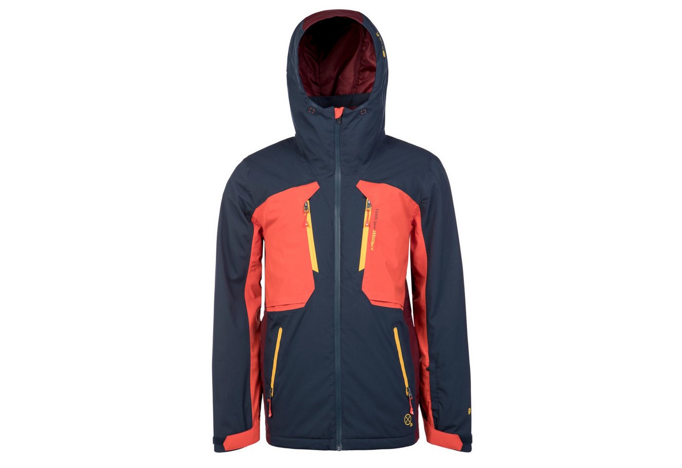 Protest Skijacke Warrior Herren Skijacke/Snowboardjacke dunkelblau/orange von Protest