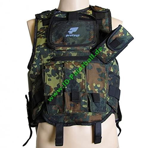 Paintball Weste pt-Field Flecktarn Unisize von Protoyz