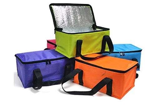 Provance Kühltasche Einkaufstasche Isoliertasche Kühlbox 9,5L Picknicktasche Isolierbox faltbar Picknicktasche Strandtasche (Orange) von Provance