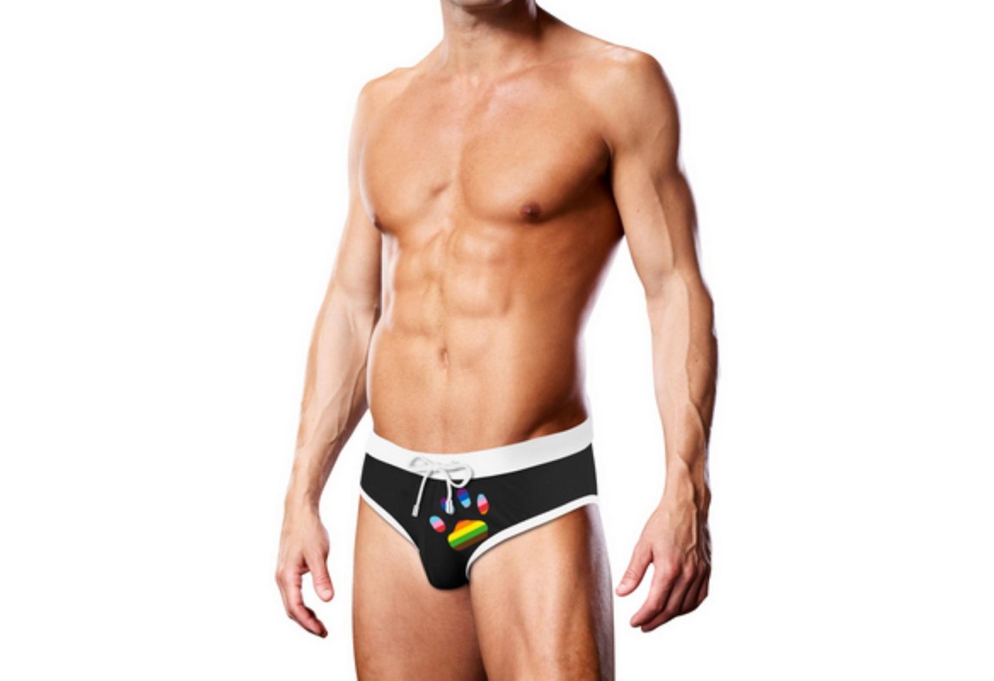 Prowler Badeshorts Prowler - Swim Brief - Black Oversized Paw - (L,M,S,XL) von Prowler