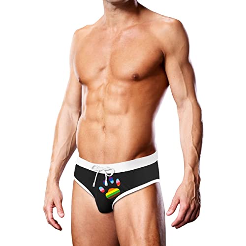 Prowler Badeslip, schwarz, übergroße Pfote Medium Prowler Badeslip, schwarz, übergroße Pfote Medium von Prowler