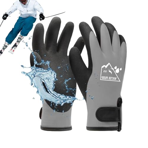 Proypiax wasserdichte Schneehandschuhe,Winterhandschuhe Herren Wasserdicht | Fäustlinge für kaltes Wetter | Winterhandschuhe, atmungsaktive Thermo-Laufhandschuhe, Handschuhe für kaltes Wetter, für von Proypiax