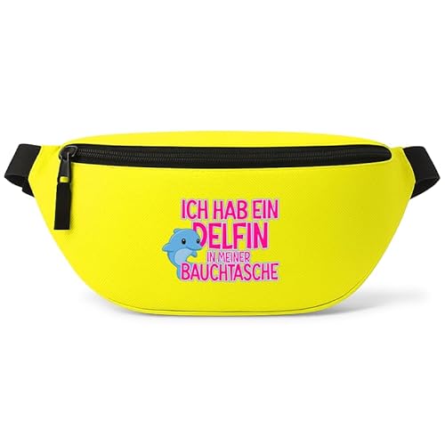 Ich hab EIN Delfin in meiner Bauchtasche - Bauchtasche | Malle | Party | Urlaub | lustige Sprüche | Festival | Umhängetasche | Gelb Ich hab EIN Delfin in meiner Bauchtasche - Bauchtasche | Malle | Party | Urlaub | lustige Sprüche | Festival | Umhängetasche | Gelb von Prozente Momente