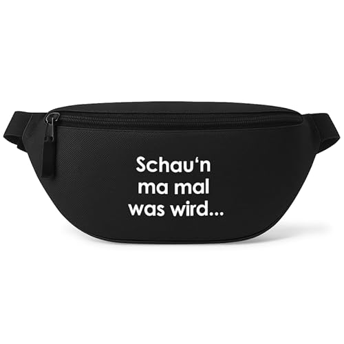 Schaun ma mal was Wird - Bauchtasche - Bauchtasche | Malle | Party | Urlaub | lustige Sprüche | Festival | Umhängetasche | Schwarz Schaun ma mal was Wird - Bauchtasche - Bauchtasche | Malle | Party | Urlaub | lustige Sprüche | Festival | Umhängetasche | Schwarz von Prozente Momente