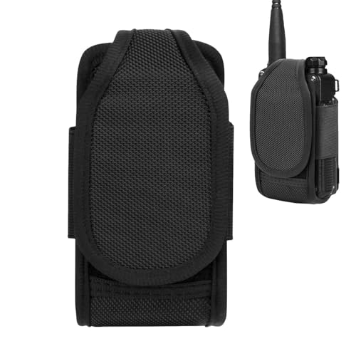 Pruojhw Funkgerät-Halterungstasche, Funkgerät-Holster-Halterungstasche | Wasserdichte Walkie-Talkie-Tasche - Tragbares Zwei-Wege-Radio-Holster, Radio-Tasche, Nylon-Tragetasche für die Feuerwehrrettung von Pruojhw