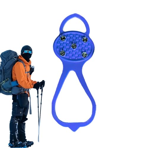 Pruojhw Schuh- und Schneegriffe, Schuh-Greifer,Traktionsklampen, rutschfeste greifer - Schneegreifer-Spikes, GEH-Traktionsstollen, Steigen mit Stahlstollen, Schnee-Griffe zum Joggen auf Schnee von Pruojhw