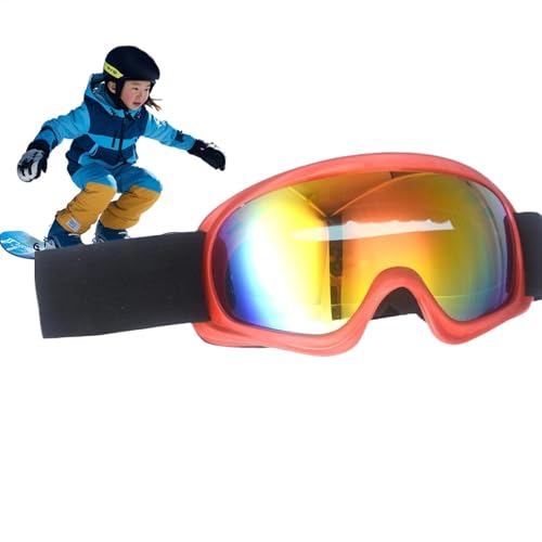 Pruojhw Skibrillen für Kinder, Snowboardbrillen für Jugendliche | UV-Schutz Snowboardbrille Skibrille,Schneebrille, weiche Skibrille für Kinder von 3–10 Jahren von Pruojhw