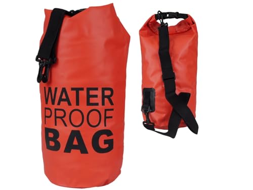 Przydasie Dry Bag Wasserdichter Packsack 10L wasserdichte Tasche Sack Beutel Lang Schulter Verstellbarer Schultergurt für Kajak Boot Angeln Rafting von Przydasie