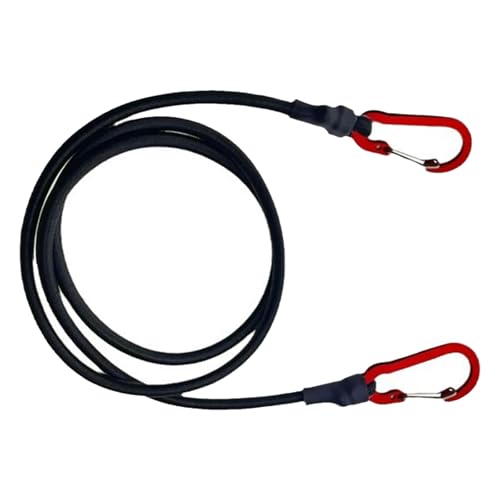 Psdndeww Elastischer Gurt mit Karabiner für Camping, Radfahren, Gepäck, Spannseil mit Karabiner von Psdndeww