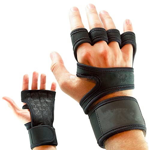 Psdndeww Gewichtheben Handgriffhandschuhe Halbfinger Hebehandschuhe Krafttraining Fingerschutz Für Klimmzugstange Powerlifting von Psdndeww