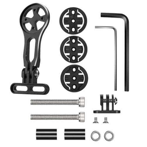 Psdndeww Verstellbare Fahrradcomputer-Halterung, Rennrad, Tacho, Halterung, Fahrradverlängerung, Computerhalterung, Lichtstativ von Psdndeww