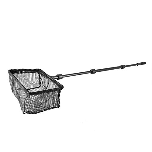 Aquarium Fish Netze Feinmaschige Fischfangnetze Aquarium Fischernetz mit Teleskop Griff für Aquarien Aquarium, Netzgroße 12 cm, zum Fangen Sie leicht und sanft Fische(L) von Pssopp