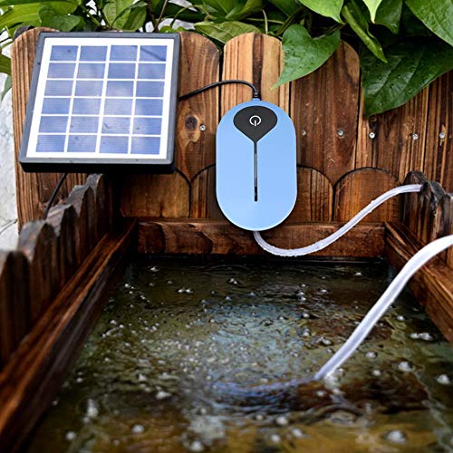 Aquarium Luftpumpe Solar Aquarium Sauerstoffpumpe Solar Teichbelüfter Sauerstoffpumpe für Gartenteich Fisch Tank Aquarium von Pssopp