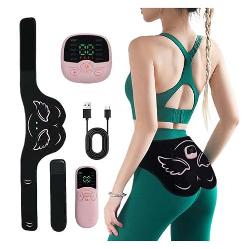 Psyfwznkny Smart Booty Trainer für Frauen, tragbare Po-Hebemaschine, 10 einstellbare Modi, tragbarer Booty Trainer für das Workout im Heim-Fitnessstudio(Pink+Extension Strip) von Psyfwznkny