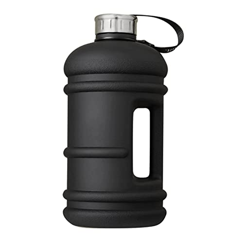 Psytfei Wasserflasche, 2,2 L, übergroße Sport-Wasserflasche, Für Fitnessstudio, Kunststoffflasche, Tragbar, Auslaufsicher, Sport-Motivations-Wasserflasche von Psytfei