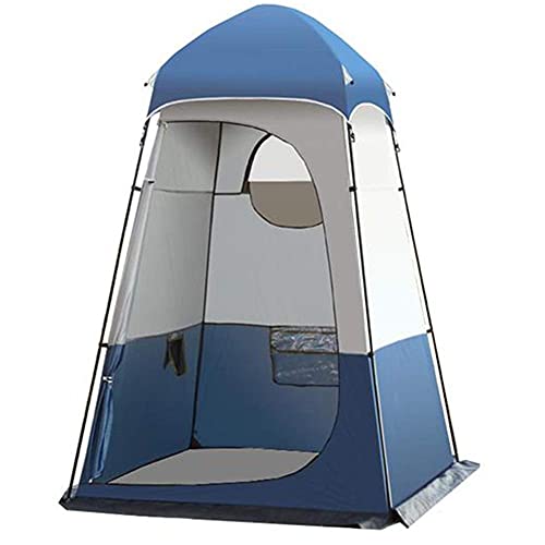 Camping-Zelt, Pop-up-Zelt ， Pop-Up-Zelt, Camping-Duschzelt, Umkleidezelt, Dusch-Sichtschutzzelt, ideal als Umkleide- und Badezimmer im Freien(Blue) von PuLAif