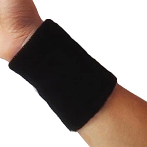 Handgelenk-Schweißbänder, Schweißband, Tennis, Sport-Armband, Volleyball, Fitnessstudio, Handgelenkbandage, Unterstützung, Schweißband(Black) von PuLAif