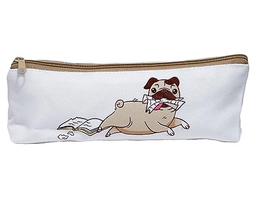 Puckator Mopps Mops Federmäppchen – Schulausrüstung – Federmäppchen – Große Kapazität Preppy Pencil Case – Reißverschlusstasche – Büroutensilien – Federmäppchen niedlich – Federmäppchen – Puckator Mopps Mops Federmäppchen – Schulausrüstung – Federmäppchen – Große Kapazität Preppy Pencil Case – Reißverschlusstasche – Büroutensilien – Federmäppchen niedlich – Federmäppchen – von Puckator