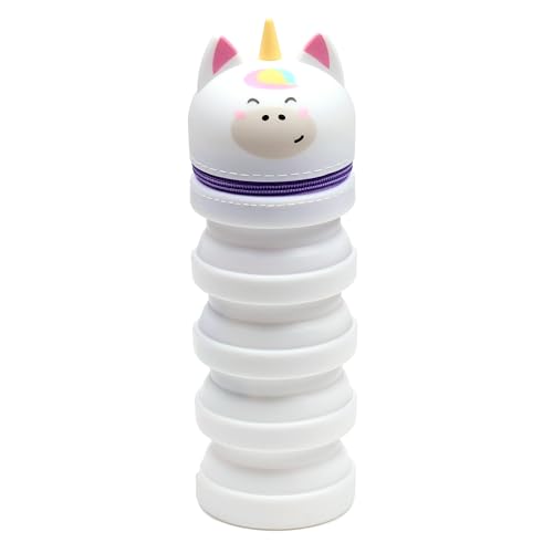 Puckator Teleskop-Stiftetui Pop Up aus Silikon – Einhorn – süße Tiere, Mehrfarbig, Ausziehbares Federmäppchen aus Silikon Puckator Teleskop-Stiftetui Pop Up aus Silikon – Einhorn – süße Tiere, Mehrfarbig, Ausziehbares Federmäppchen aus Silikon von Puckator