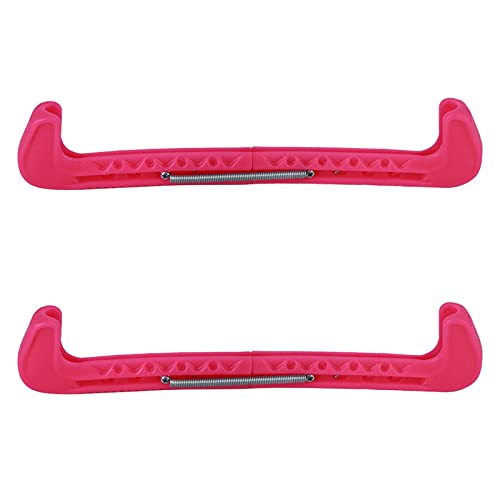 Puepoul 2 Stück verstellbare Skate-Schuh-Abdeckung für Eismesser, Klingenschutz, Skate-Schutz, Skate-Klingenabdeckungen ﻿ (Pink) von Puepoul