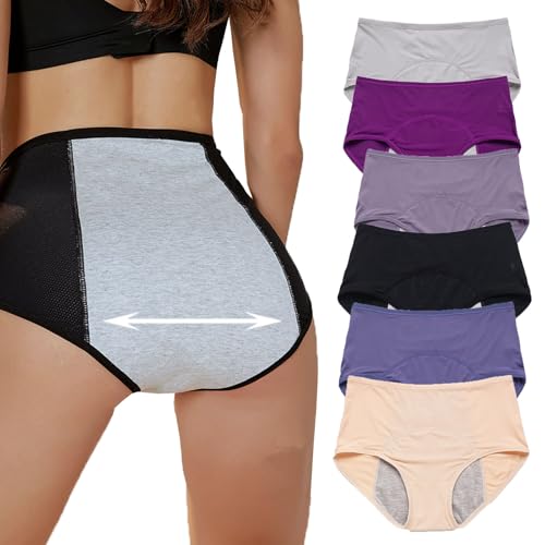 Whisperdry Comfy & Discreet Leakproof Underwear, Eternaldries Leak Proof Underwear, Upgrade Mesh Breathable (B,M) von Pukmqu