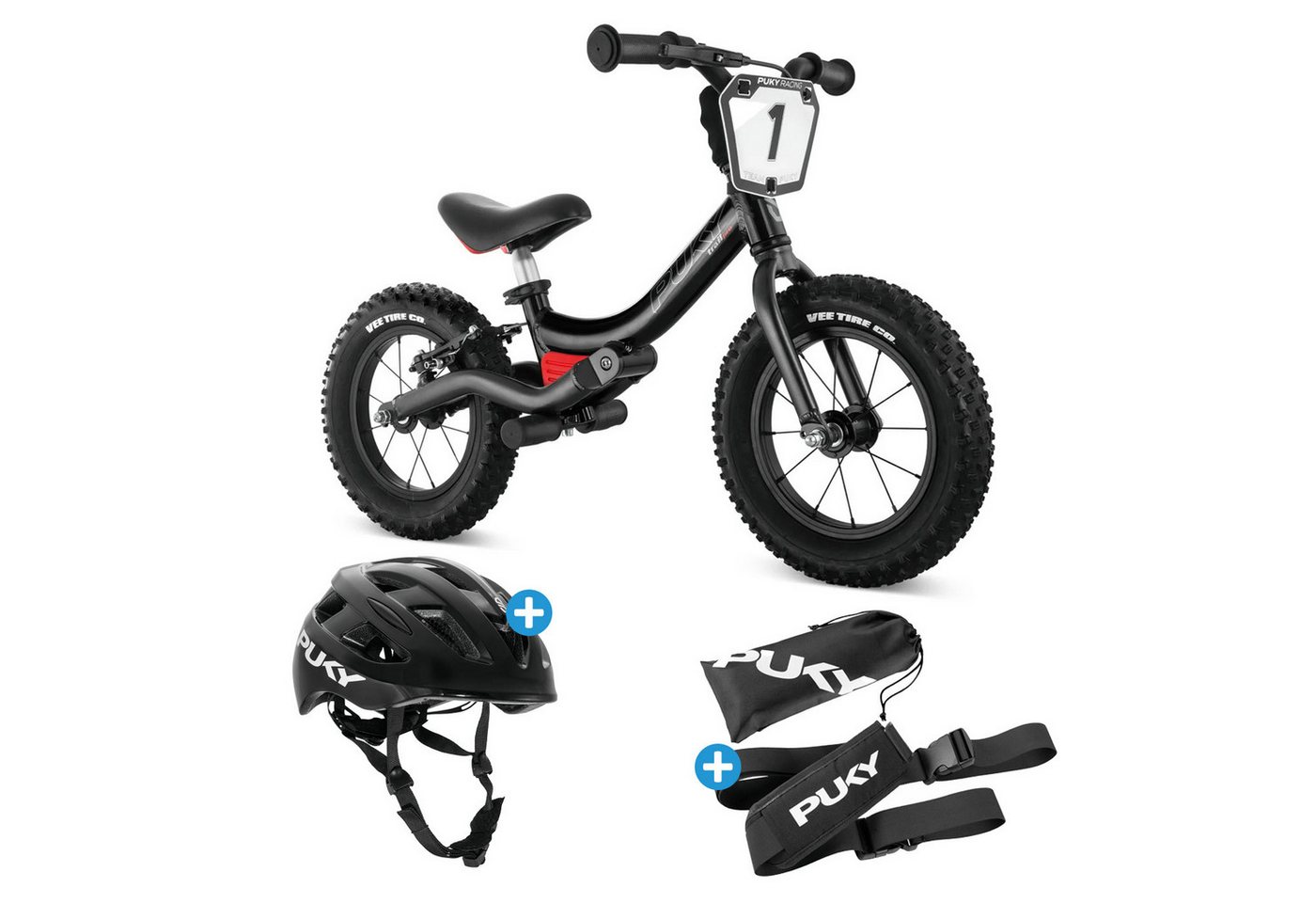 Puky Fahrrad-Laufrad LR Trail Pro Bundle (Set, Laufrad mit Tragegurt und Fahrradhelm in Größe S) von Puky
