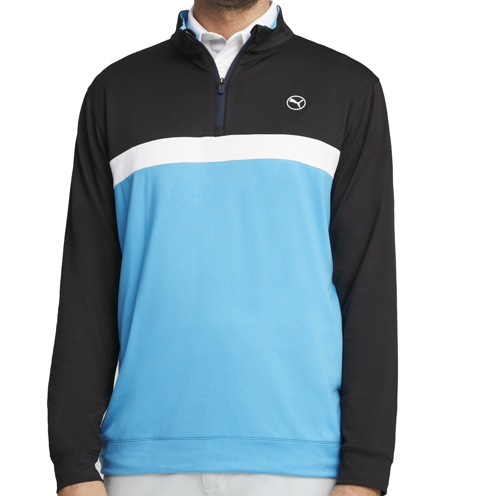 'Puma Golf Colorblock Herren 1/4 Zip Pullover blau/sch/w' 'Puma Golf Colorblock Herren 1/4 Zip Pullover blau/sch/w' von 'Puma Golf'