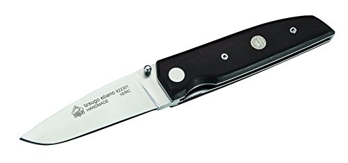 Puma IP Erwachsene tasugo Ebano Einhandmesser, Böhler-Stahl N690Co, Liner Lock, Ebenholz-Griffschalen, Emblem, Mehrfarbig, One Size von Puma IP