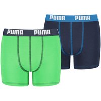 2er Pack PUMA Basic Boxershorts Jungen green/blue 134-140 von Puma