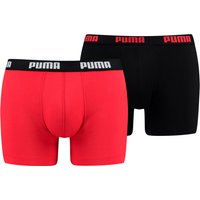 2er Pack PUMA Basic Boxershorts red / black XL von Puma