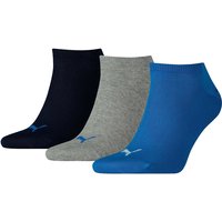 3er Pack PUMA Plain Sneakersocken blue / grey melange 35-38 von Puma