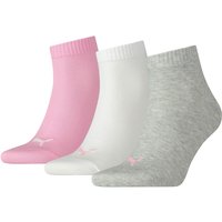 3er Pack PUMA Quarter Plain Socken prism pink 35-38 von Puma