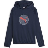 PUMA Active Sports Polyester Hoodie Jungen 14 - club navy 152 von Puma