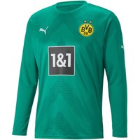PUMA BVB Borussia Dortmund langarm Torwarttrikot 2022/23 mit Sponsor Herren pepper green XXL von Puma