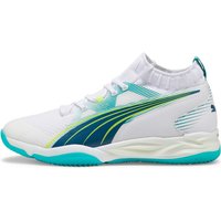 PUMA Eliminate Nitro SQD Handballschuhe 01 - PUMA white/ocean tropic/sparkling green/lime squeeze 42.5 von Puma