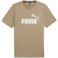PUMA Ess+ Metallic 2 Col Logo T-Shirt Herren 66 - oak branch 3XL von Puma