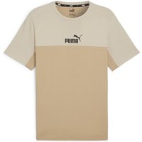 PUMA Ess+ Metallic Block T-Shirt Herren 83 - prairie tan XL von Puma