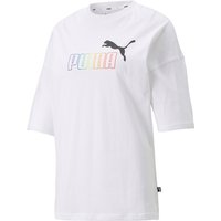 PUMA Ess+ Metallic Rainbow T-Shirt Damen PUMA white XS von Puma