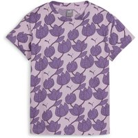 PUMA Essentials+ Blossom Print T-Shirt Mädchen 60 - grape mist/aop 164 von Puma