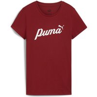 PUMA Essentials+ Script T-Shirt Damen 13 - intense red L von Puma