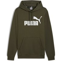 PUMA Essentials Big Logo Fleece-Hoodie Herren 08 - dark olive XL von Puma