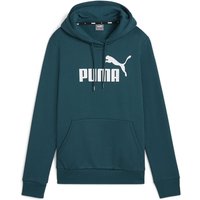 PUMA Essentials Logo Fleece Hoodie Damen 77 - cold green L von Puma