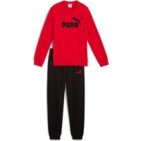 PUMA Essentials No.1 Logo French Terry Crew Jogginganzug Jungen 11 - for all time red 128 von Puma